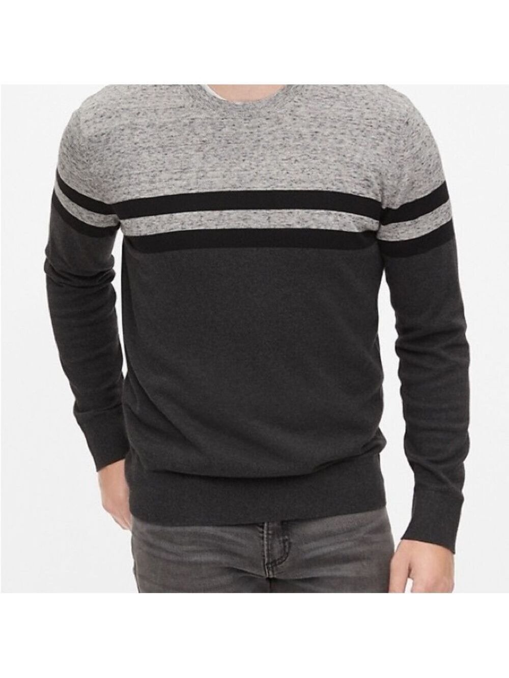 Gap Men's Crewneck Sweater Medium Stripe
